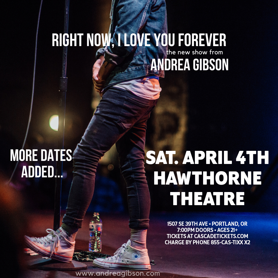 *POSTPONED* An Evening with Andrea Gibson: Right Now, I Love You
